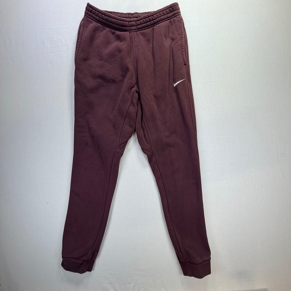 Nike Sportswear Club Fleece Burgundy Athletic Sweatpants Mens‎ Size Medium
